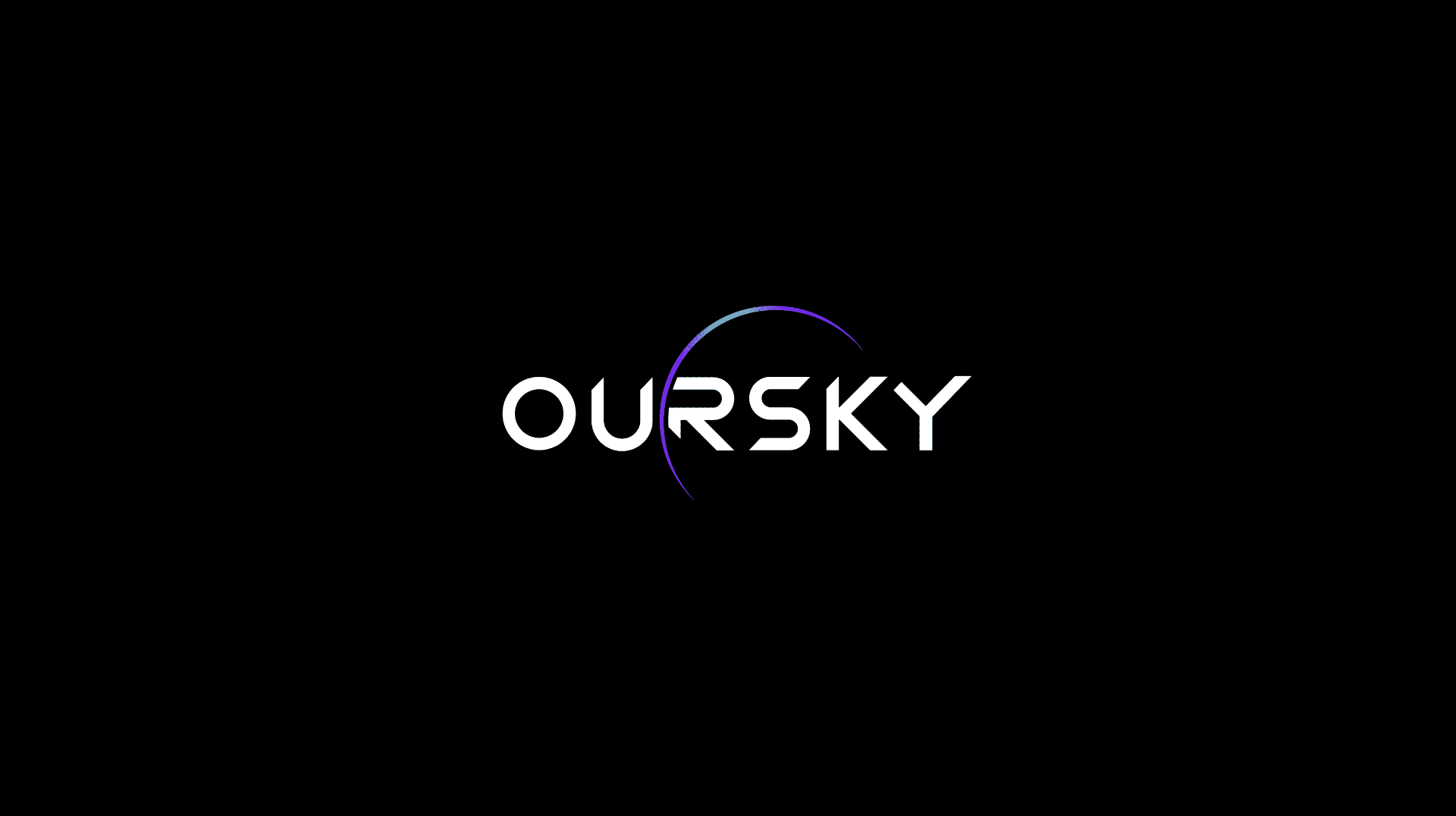 Oursky wordmark on black