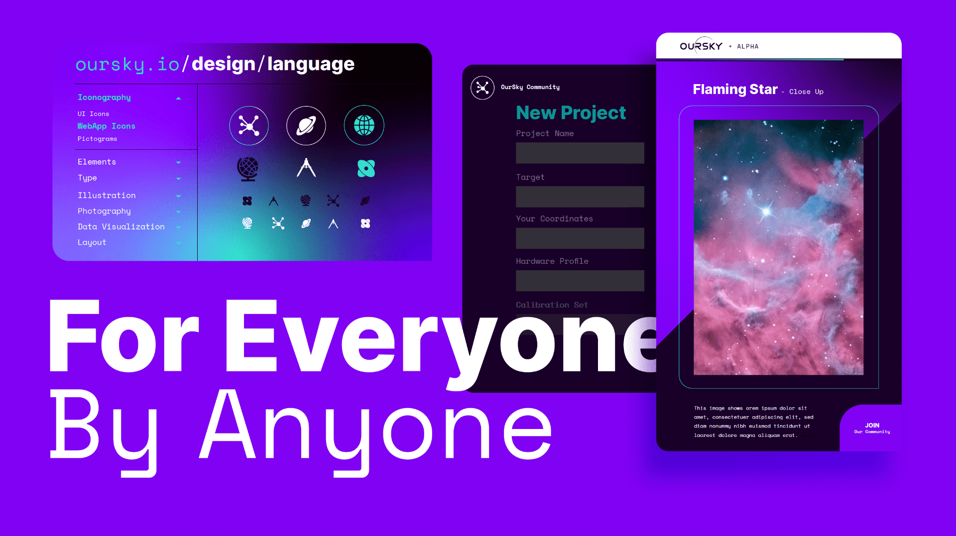 For Everyone, By Anyone — UI surfaces